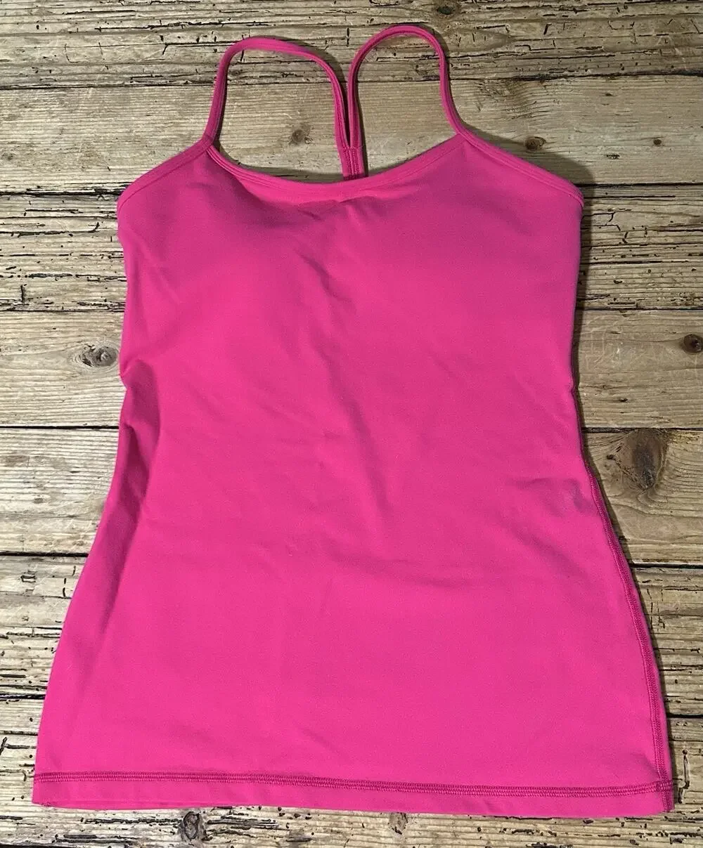 Lululemon Women’s Size 8 Pink Power Y Tank